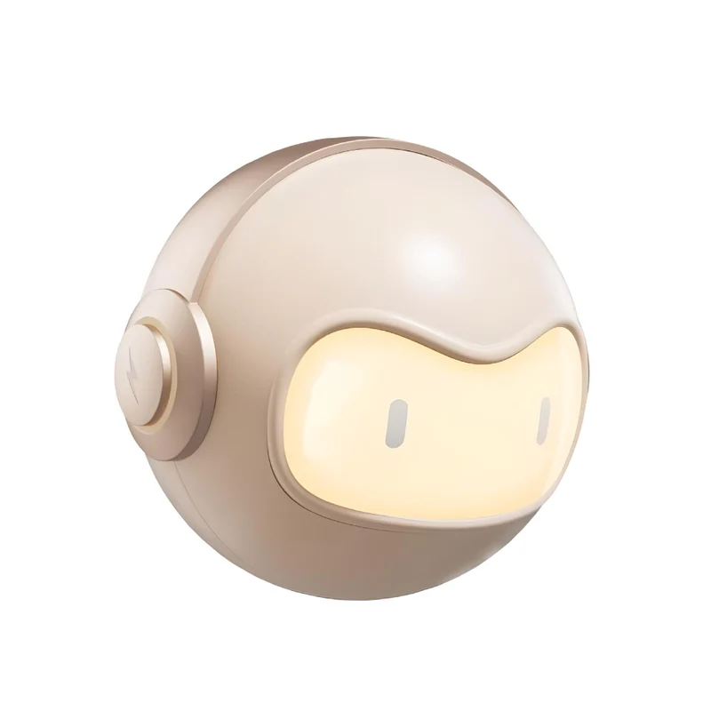 Miomu Mini Lámpara Nocturna y Cargador Tipo C Cabeza Robot