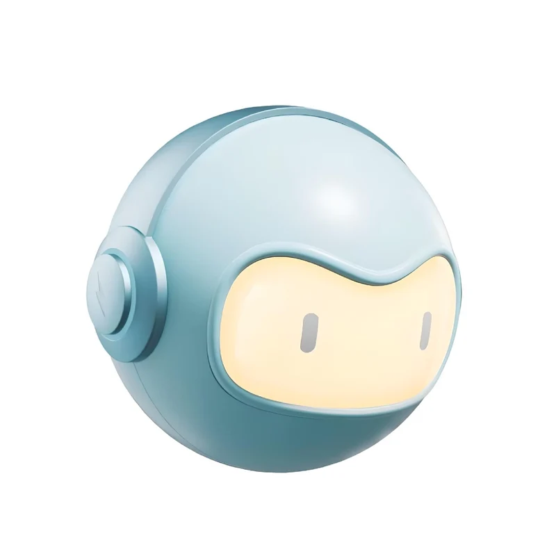 Miomu Mini Lámpara Nocturna y Cargador Tipo C Cabeza Robot