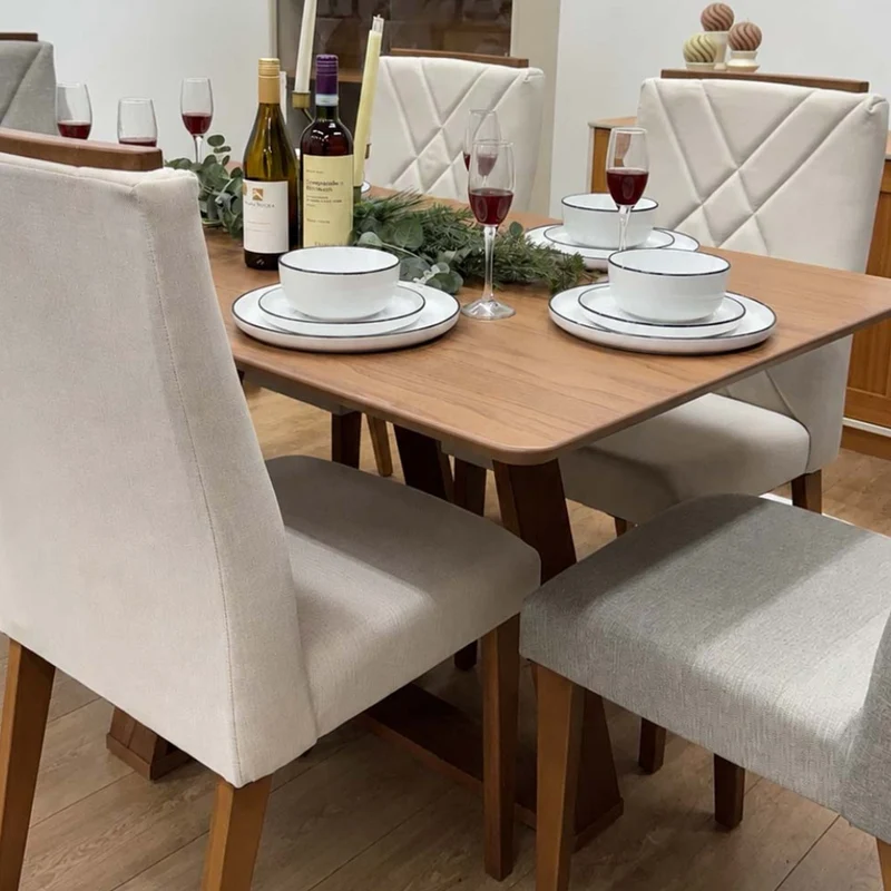 Tokoa Mesa para Comedor MDF 74.5x160x90cm