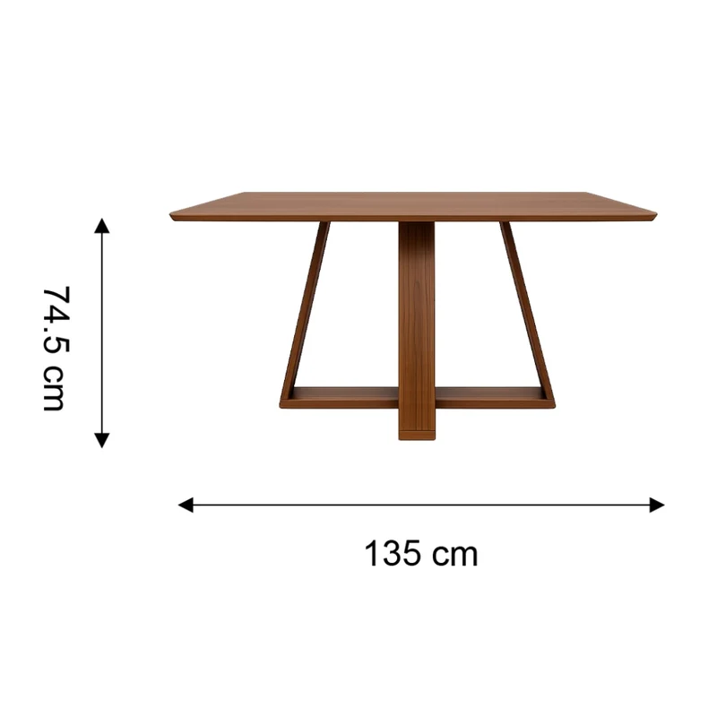 Tokoa Mesa para Comedor MDF 74.5x135x90cm