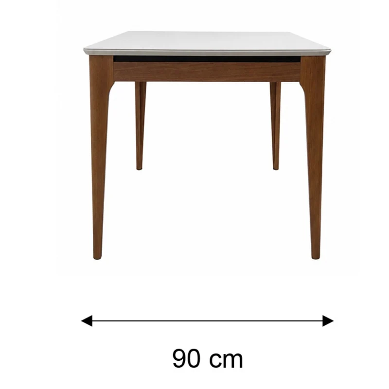 Tokoa Mesa para Comedor Rectangular Madera/Vidrio
