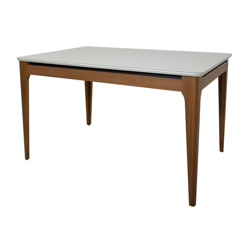 Tokoa Mesa para Comedor Rectangular Madera/Vidrio