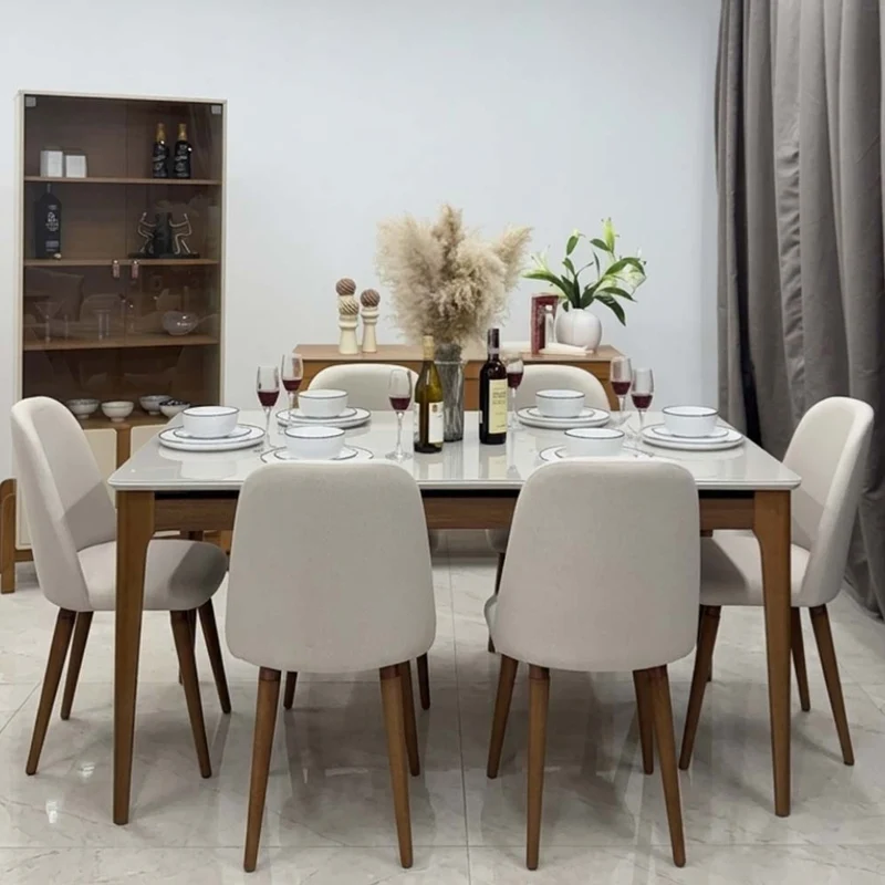 Tokoa Mesa para Comedor Rectangular Madera/Vidrio