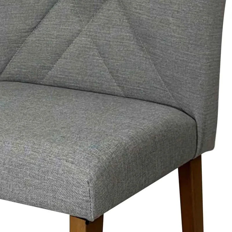 Tokoa Silla para Comedor de Madera Tapizada con Respaldo Decorado