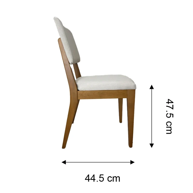 Tokoa Silla para Comedor de Madera Tapizada