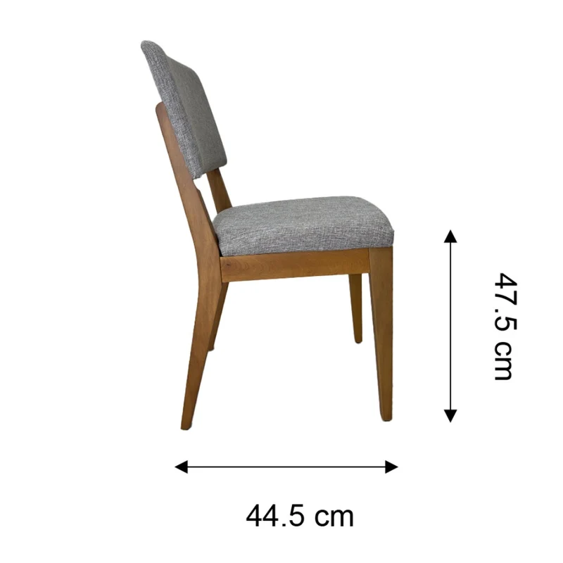 Tokoa Silla para Comedor de Madera Tapizada