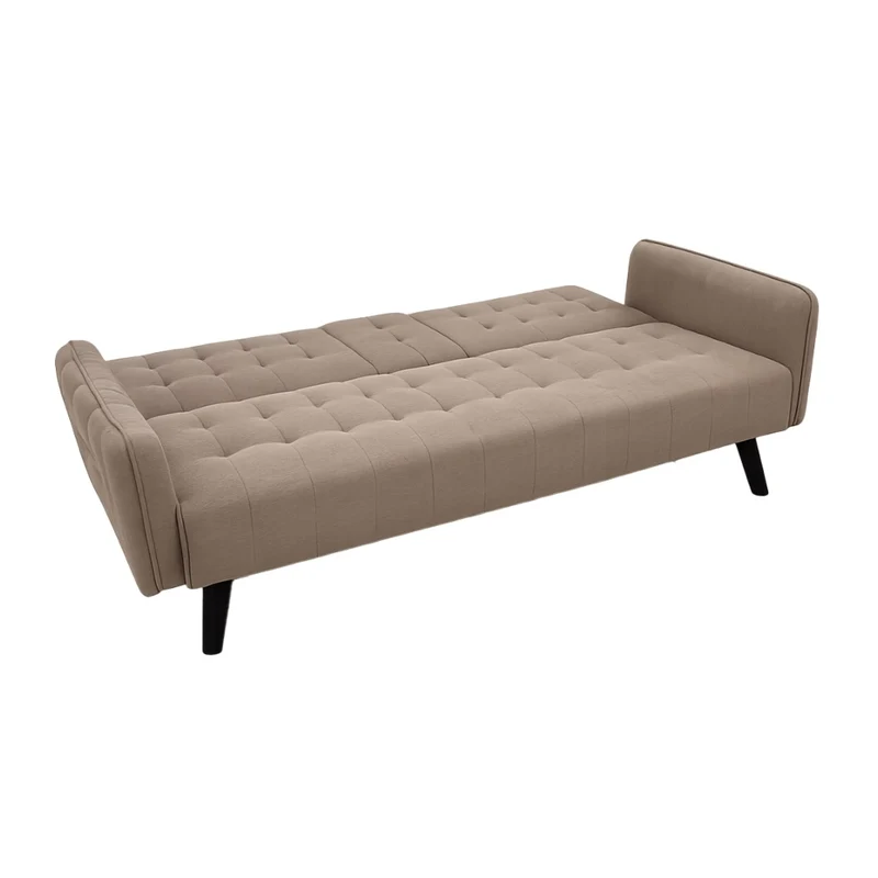 Tokoa Sofá Cama Tela de Lino 182x75.5x87cm