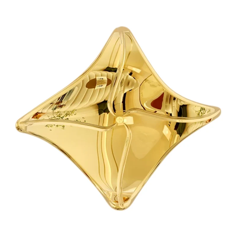 Miomu Decoración de Pared Moderna Dorado con Acabado Metálico