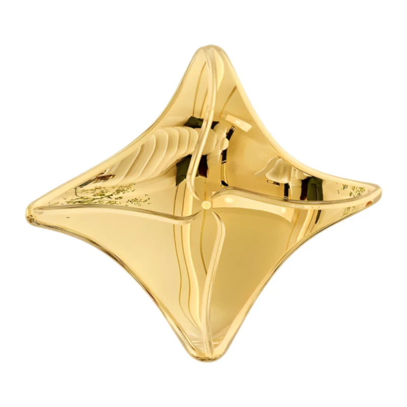 Miomu Decoración de Pared Moderna Dorado con Acabado Metálico
