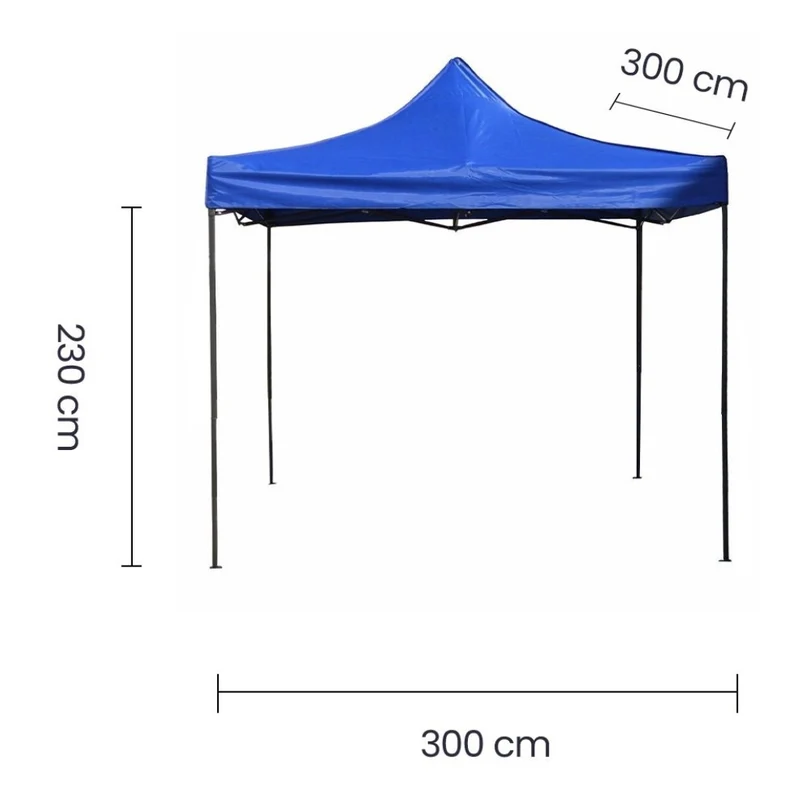 Tokoa Toldo Plegable Impermeable, 3x3m