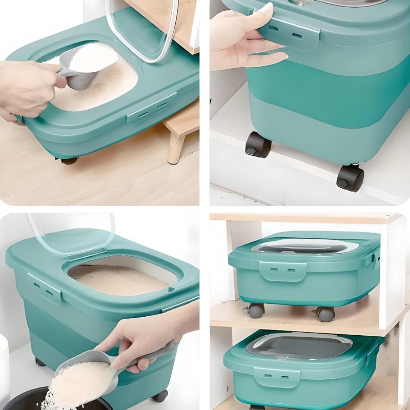Miomu Recipiente de Almacenamiento para Comida de Mascotas