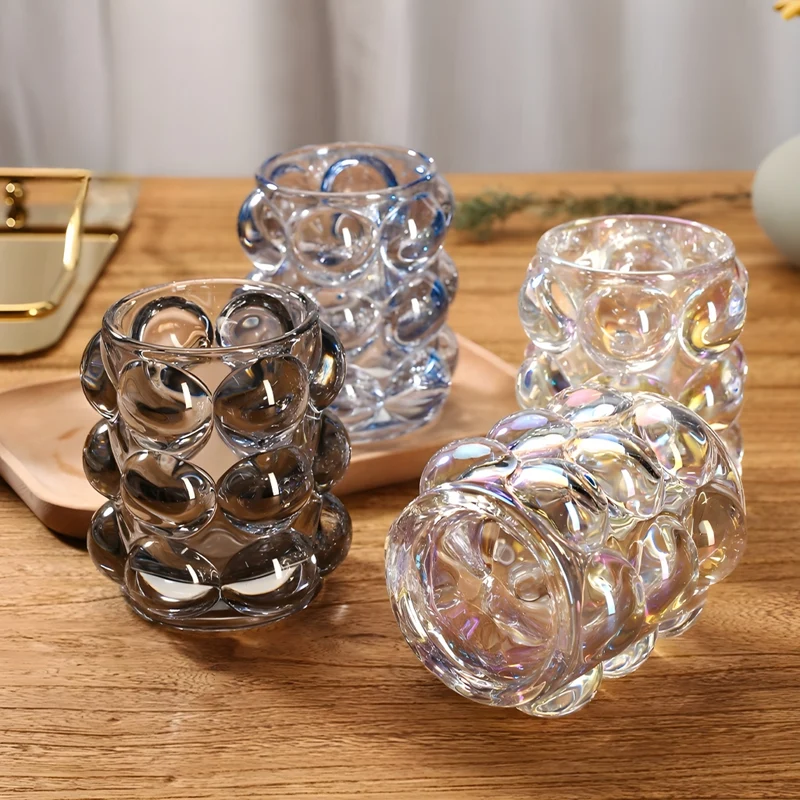 Miomu Vaso de Vidrio, Diseño Cobblestone