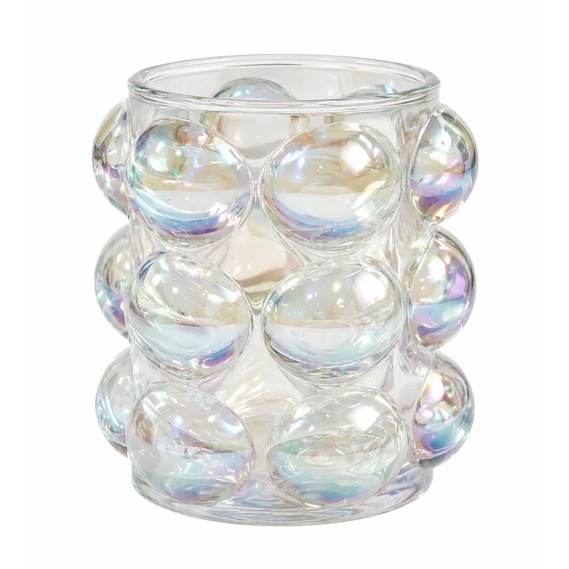 Miomu Vaso de Vidrio, Diseño Cobblestone