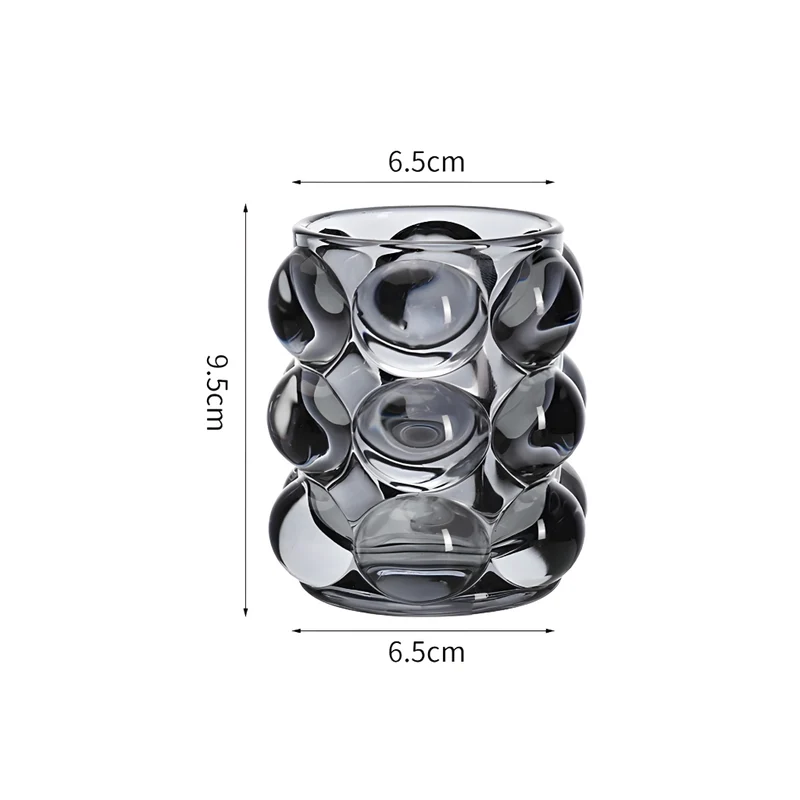 Miomu Vaso de Vidrio, Diseño Cobblestone