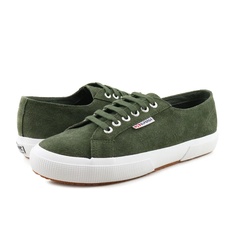 Zapatilla serraje verde 2750SUEU Superga