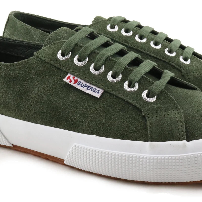 Zapatilla serraje verde 2750SUEU Superga