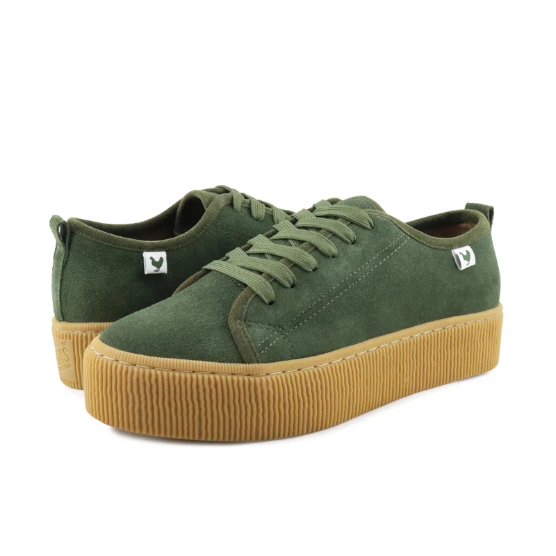 Zapatilla serraje verde YOKO Walk in Pitas