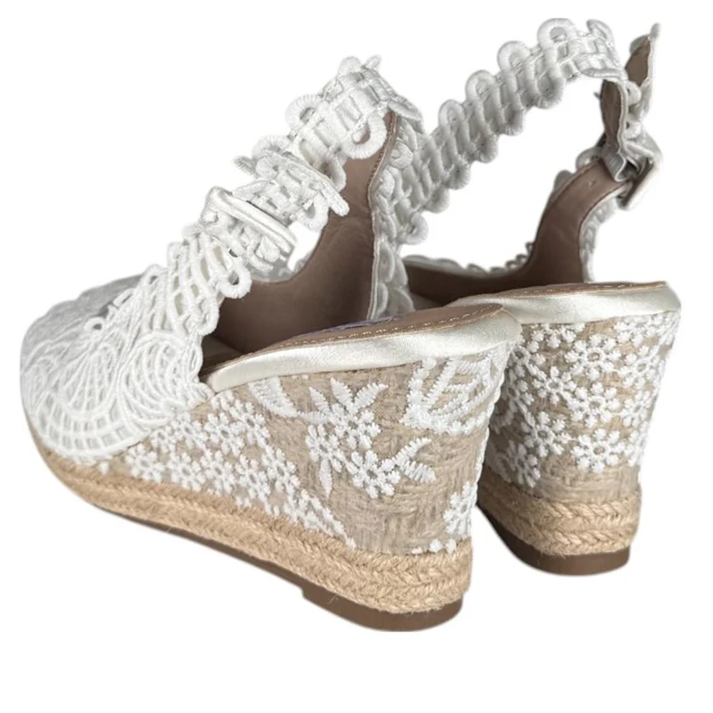 Cuñas de Novia Mandarina Julia Blanco
