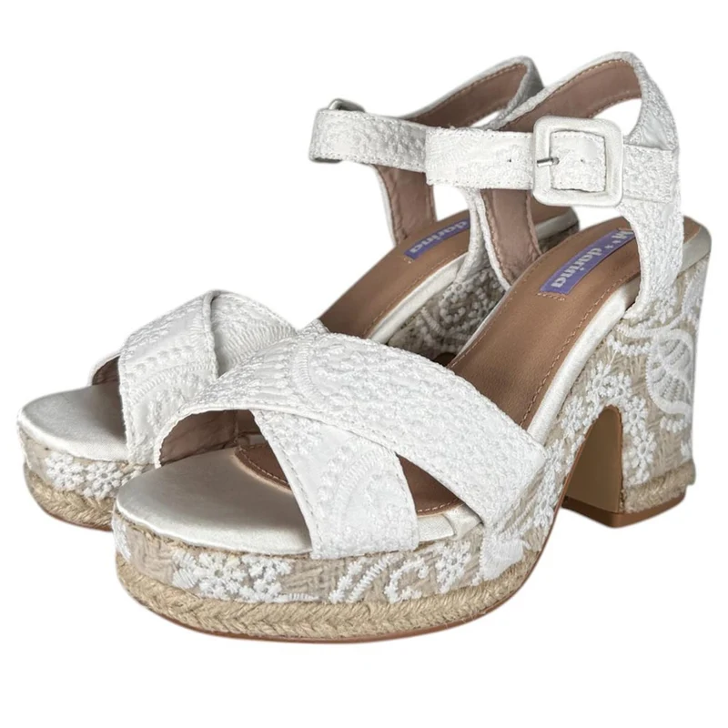 Sandalias Mandarina Belinda Blanco