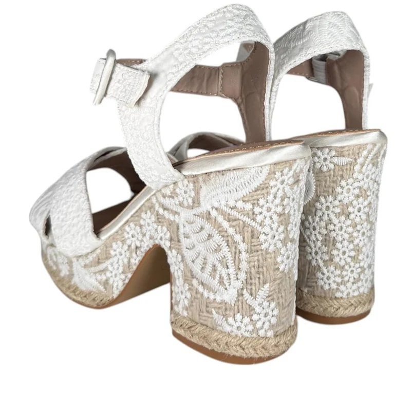 Sandalias Mandarina Belinda Blanco