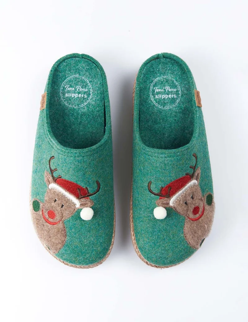Zapatillas de Casa Toni Pons Miri-Nd Noel Verde
