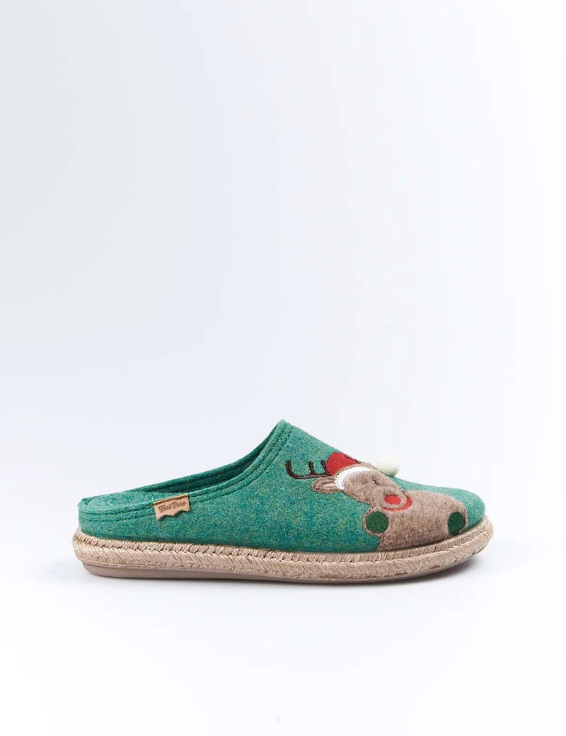Zapatillas de Casa Toni Pons Miri-Nd Noel Verde