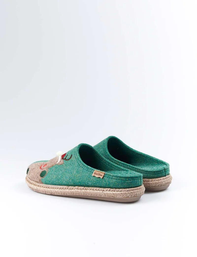 Zapatillas de Casa Toni Pons Miri-Nd Noel Verde