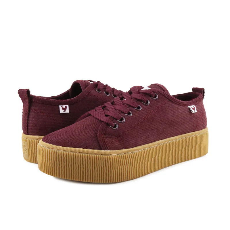 Zapatilla burdeos PAM Walk in Pitas