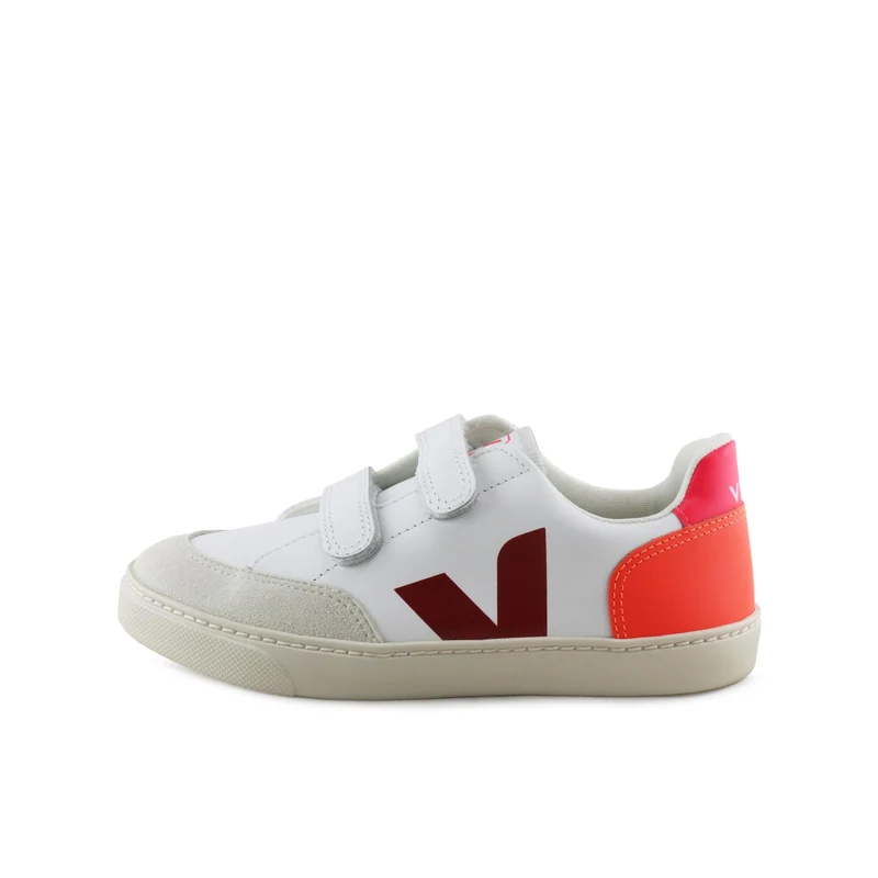 Deportiva burdeos/naranja V12VEL Veja