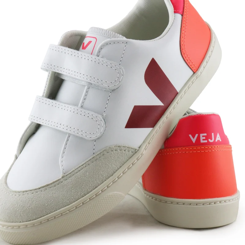 Deportiva burdeos/naranja V12VEL Veja