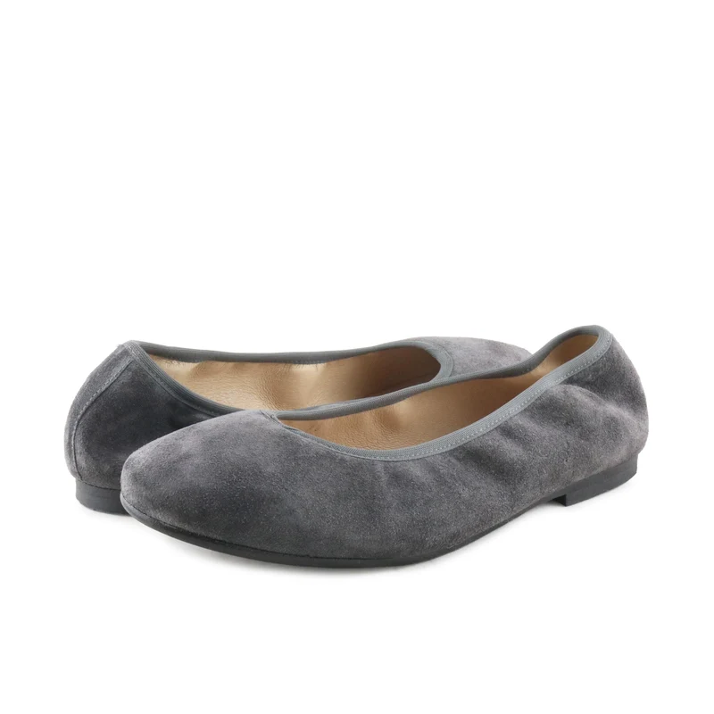 Bailarina serraje gris CRISTINA Jeromín