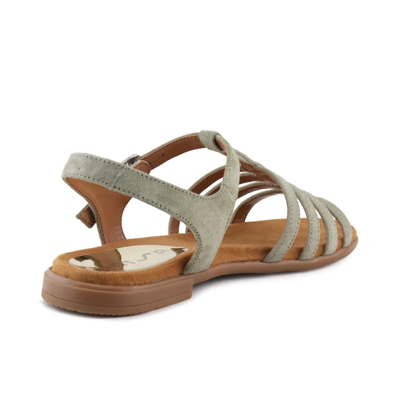 Sandalia verde gris LOKE Unisa