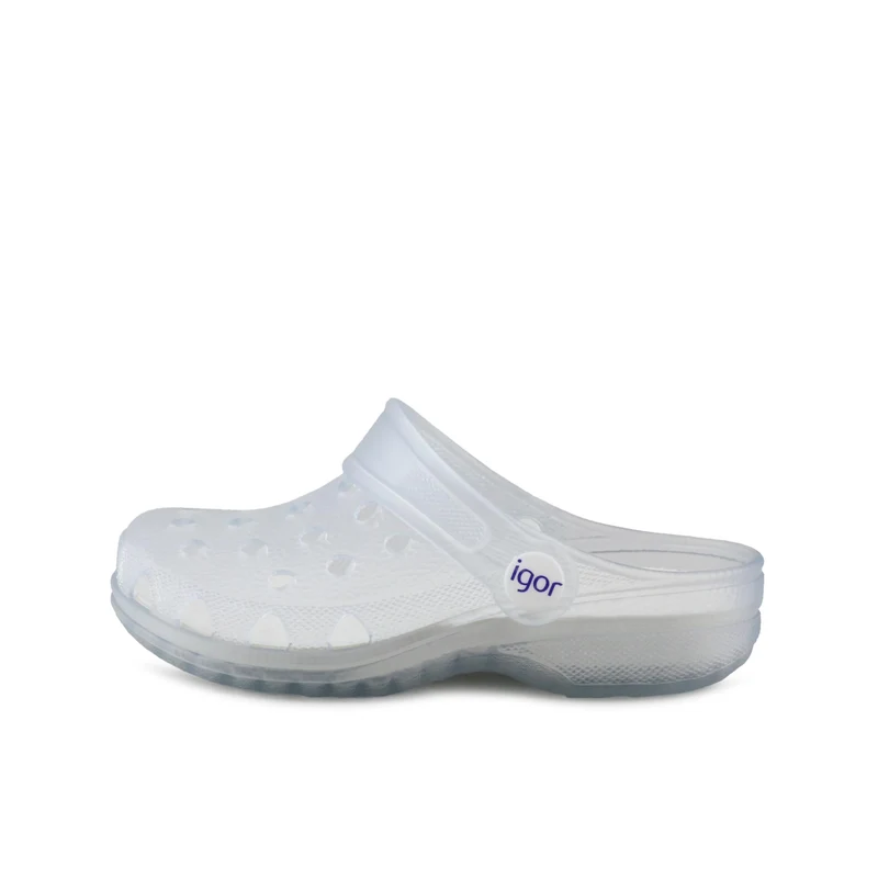 Zueco transparente mate POPPY Igor