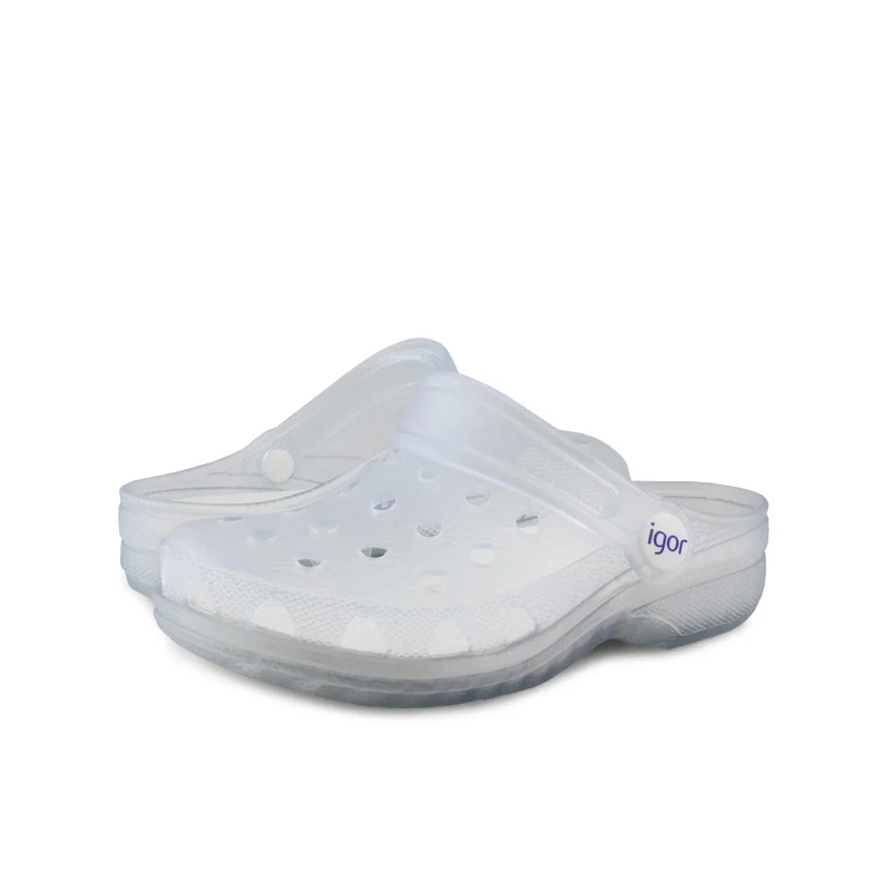 Zueco transparente mate POPPY Igor