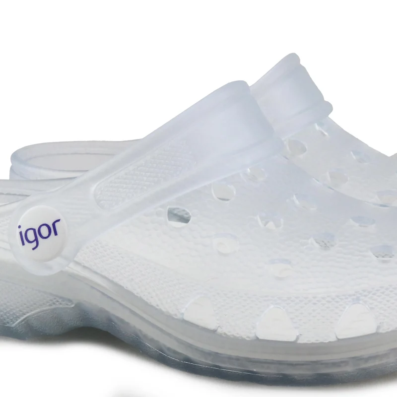 Zueco transparente mate POPPY Igor