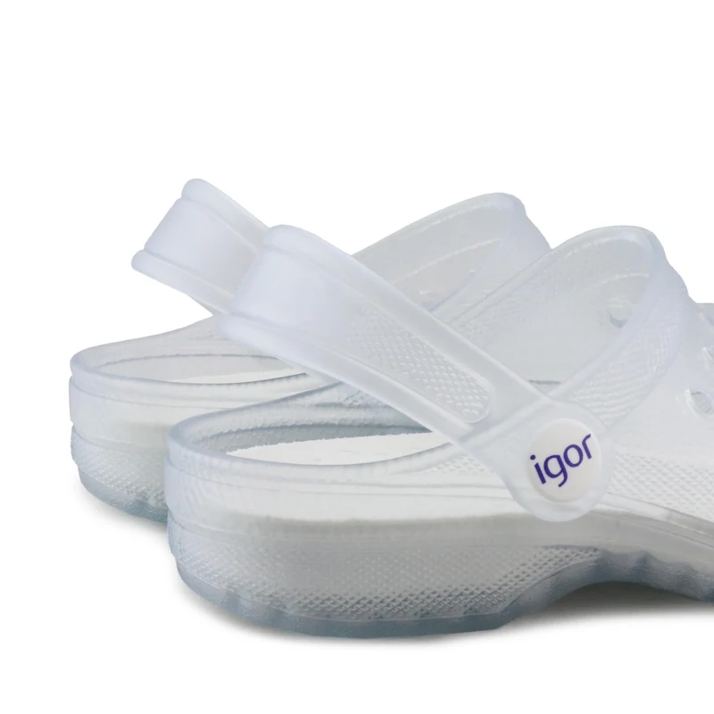 Zueco transparente mate POPPY Igor