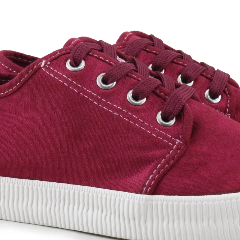 Zapatilla burdeos LEO Walk in Pitas