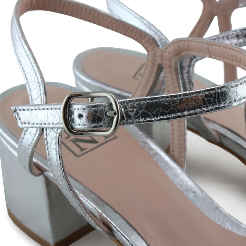 Sandalia plateado 16077 Joni