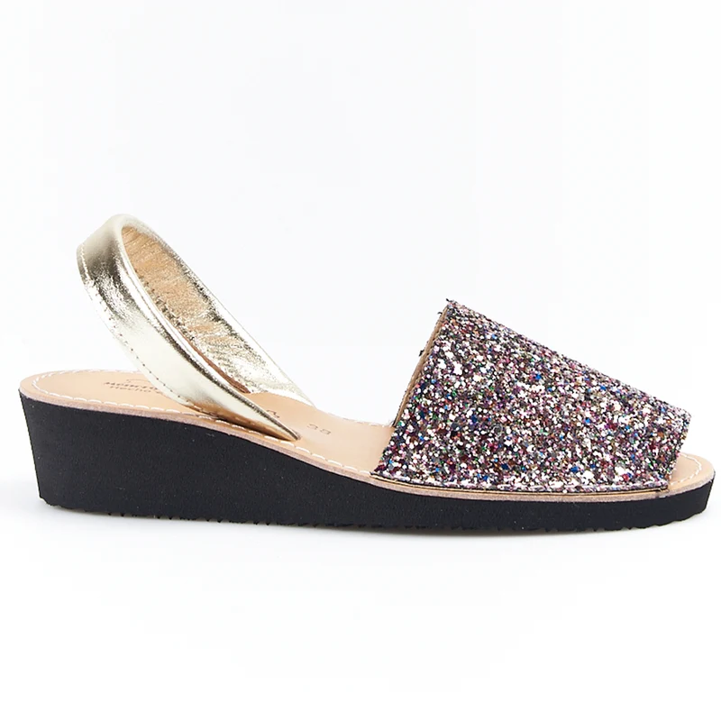 Sandalias Menorquinas Cuña Multicolor
