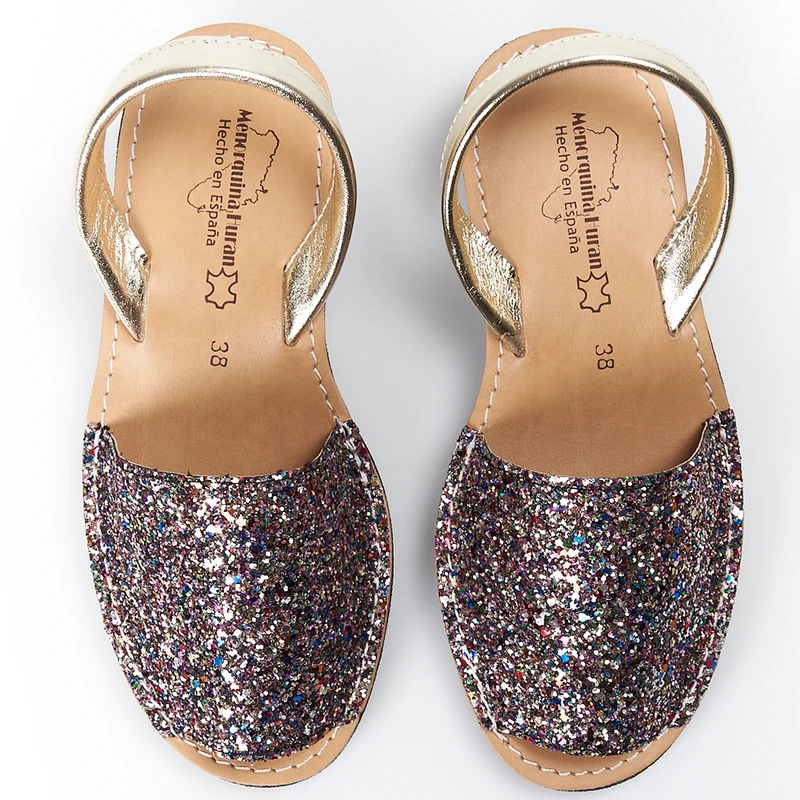Sandalias Menorquinas Cuña Multicolor