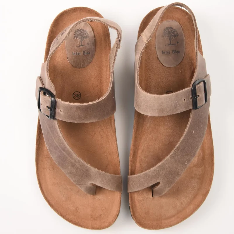 Sandalias Interbios 7162 Pardo
