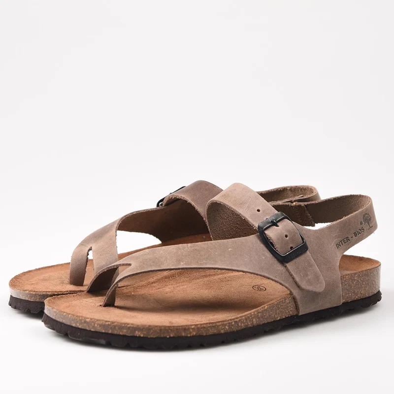 Sandalias Interbios 7162 Pardo
