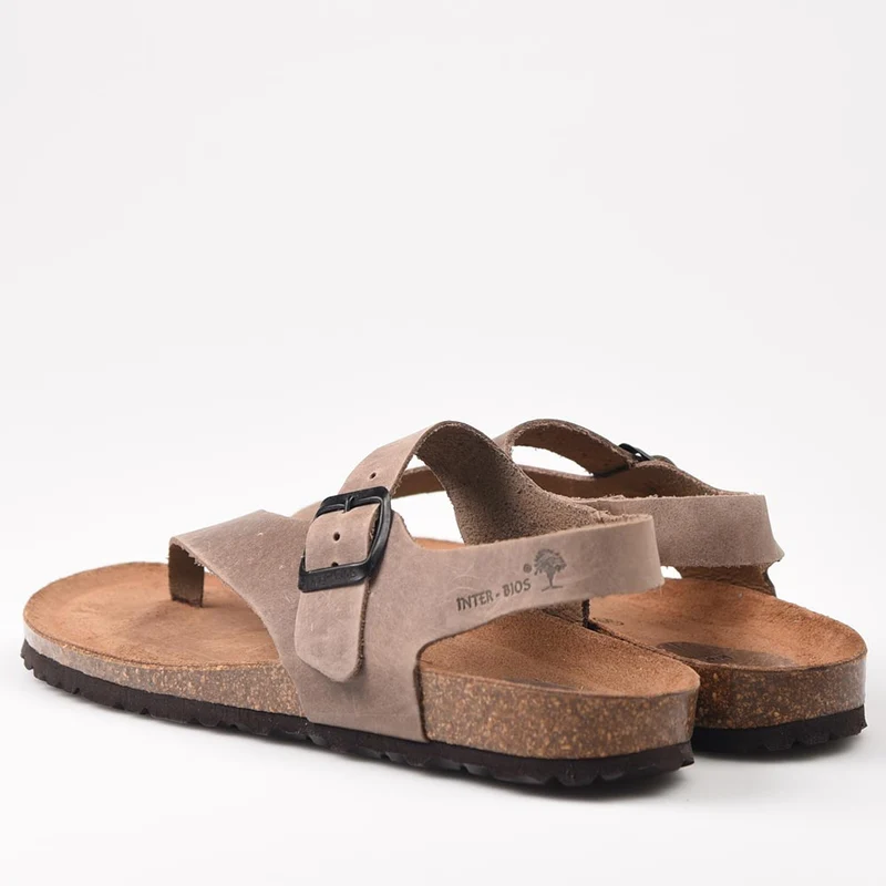 Sandalias Interbios 7162 Pardo