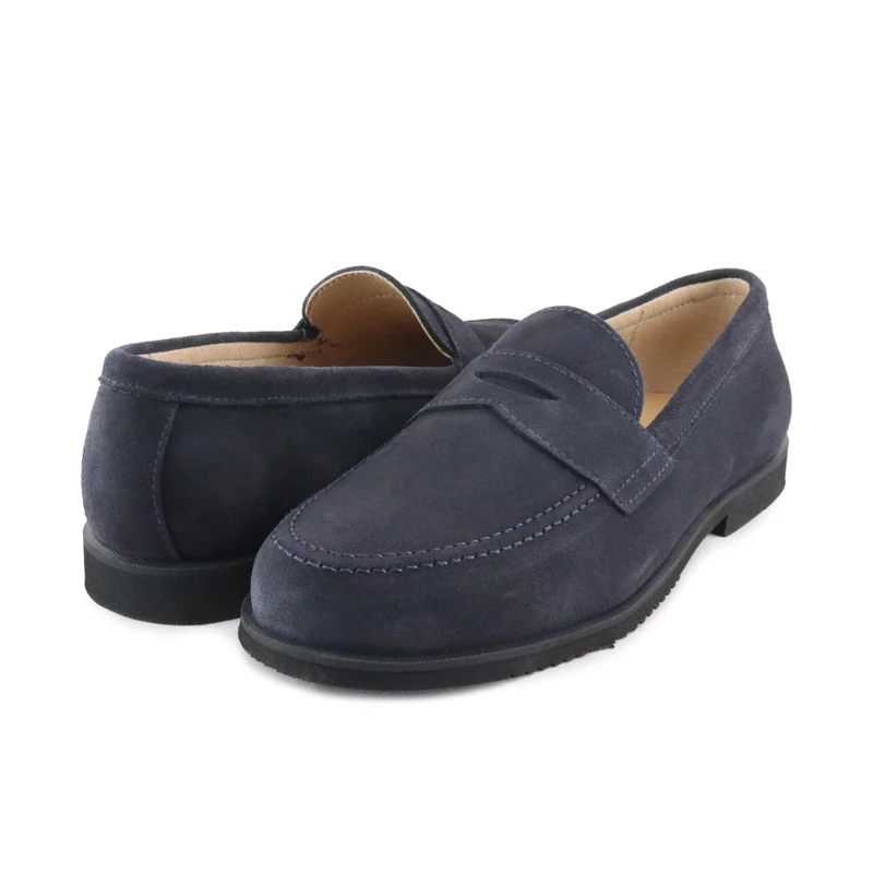 Mocasín serraje azul GORI Jeromín
