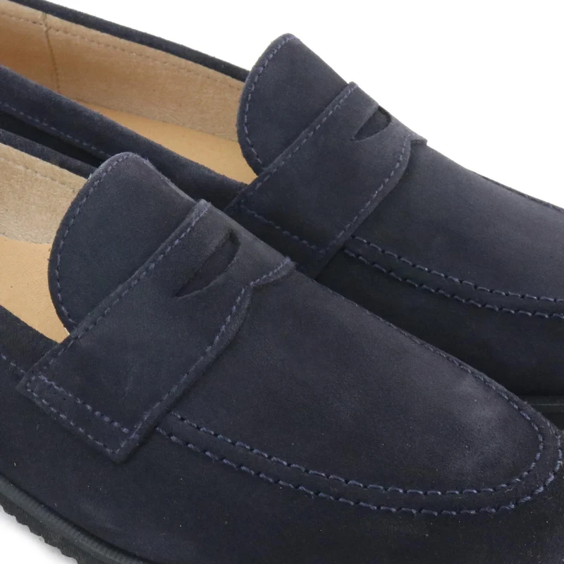 Mocasín serraje azul GORI Jeromín