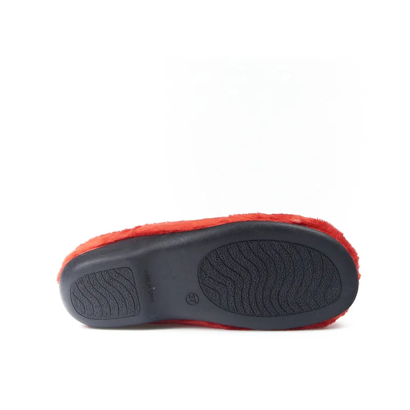 Zapatillas de Casa Marpen Slippers Mariquita 48IV20 Gris y Rojo