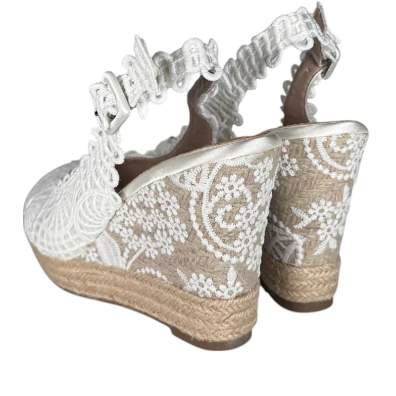 Cuñas de Novia Mandarina Lidia Blanco