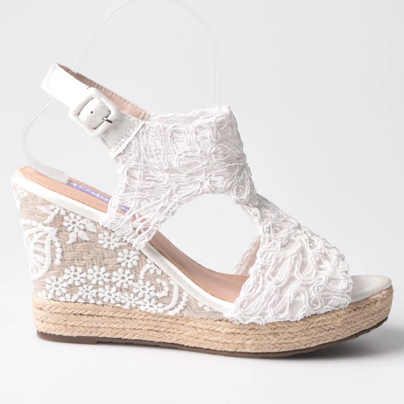 Cuñas de Novia Mandarina Sara Blanco