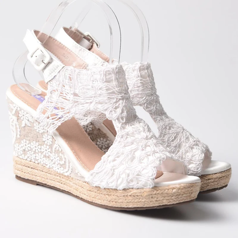 Cuñas de Novia Mandarina Sara Blanco