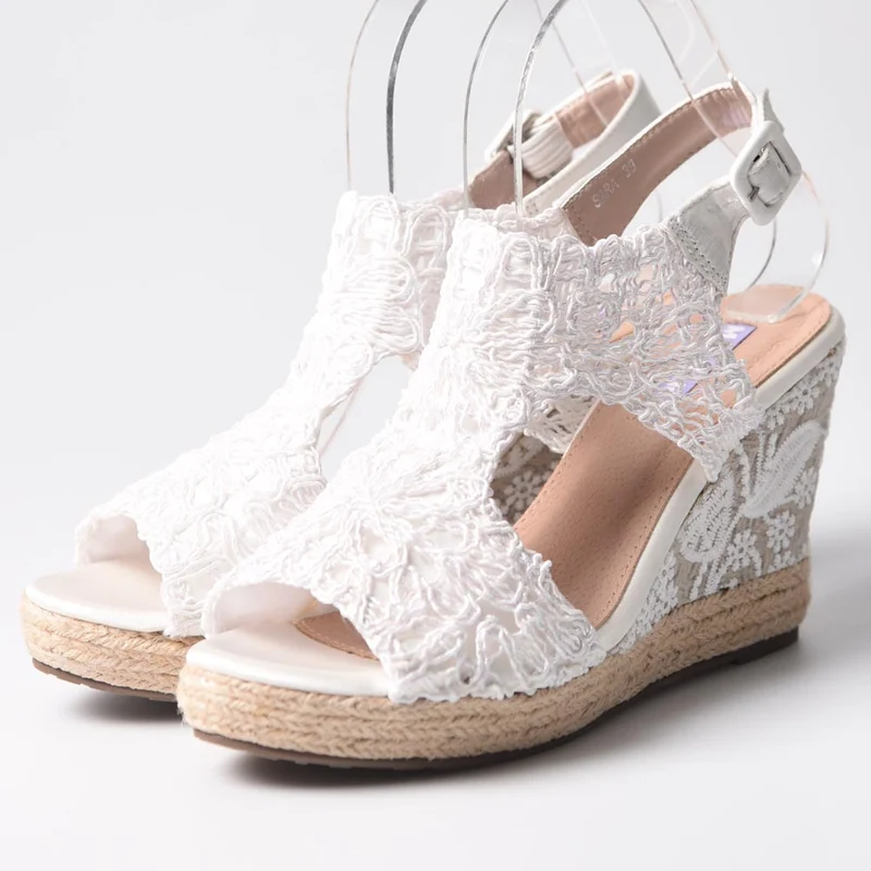 Cuñas de Novia Mandarina Sara Blanco